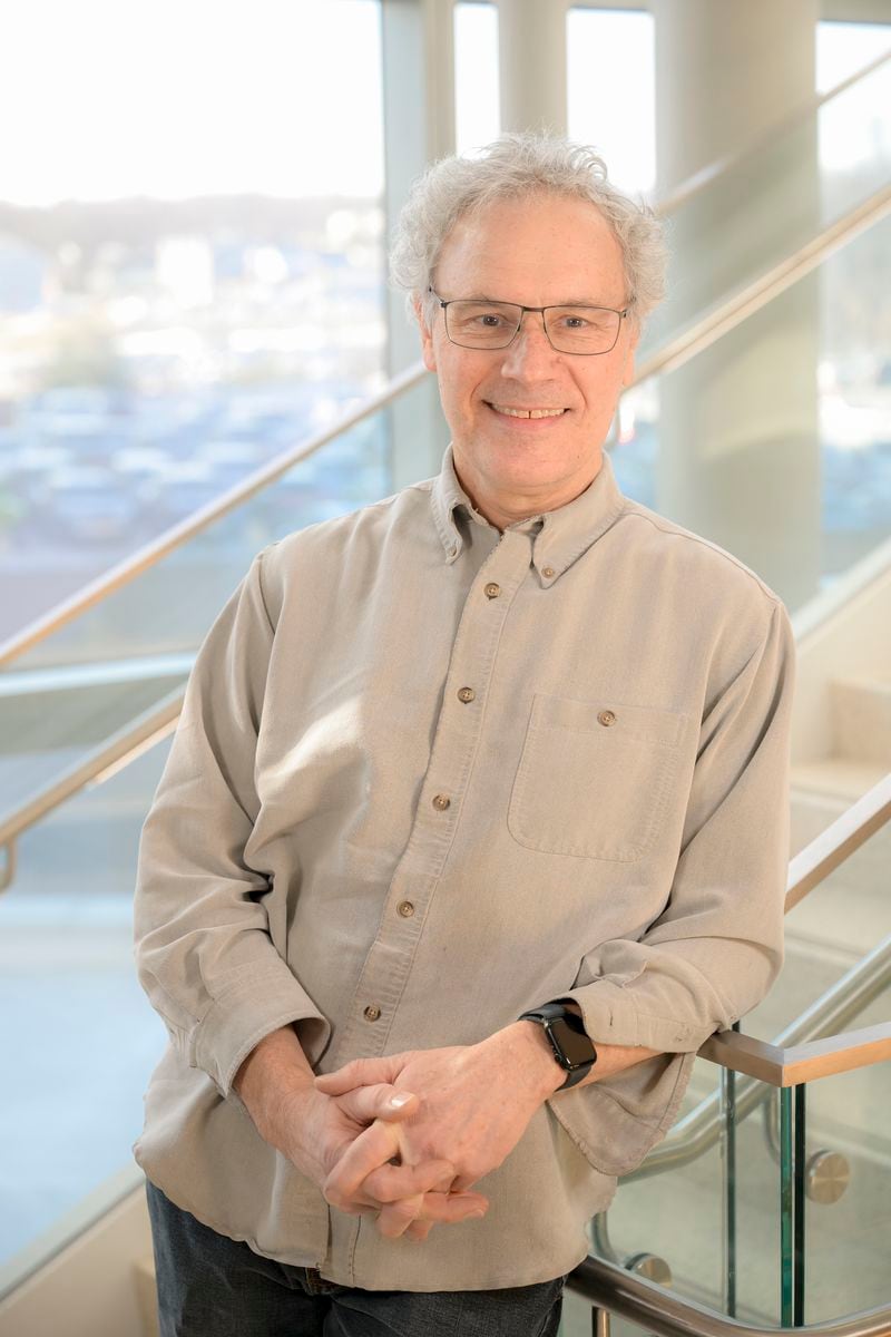 This picture released by UMass shows Victor Ambros, PhD, the Silverman Chair in Natural Sciences and professor of molecular medicine at UMass Chan in Worcester, Mass., Feb. 7, 2024. (Faith Ninivaggi via AP)