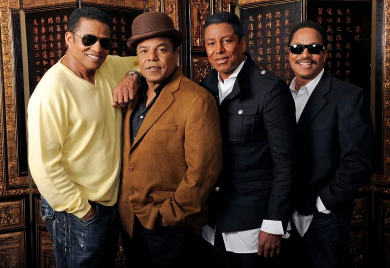 FILE - From left, brothers Jackie Jackson, Tito Jackson, Jermaine Jackson and Marlon Jackson pose for a portrait together in Beverly Hills, Calif., Dec. 9, 2009. (AP Photo/Chris Pizzello, File)