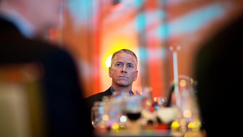 Former Braves pitcher and Major League Hall of Famer Tom Glavine during the 10th annual Atlanta Sports Awards held at the Fox Theatre, Thursday, March 5, 2015, in Atlanta.  Glavine was awarded the Lifetime Achievement Award during the ceremony.