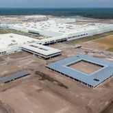 This aerial photo shows Hyundai Motor Group's electric vehicle factory in Bryan County during the summer of 2024 as construction nears its completion.