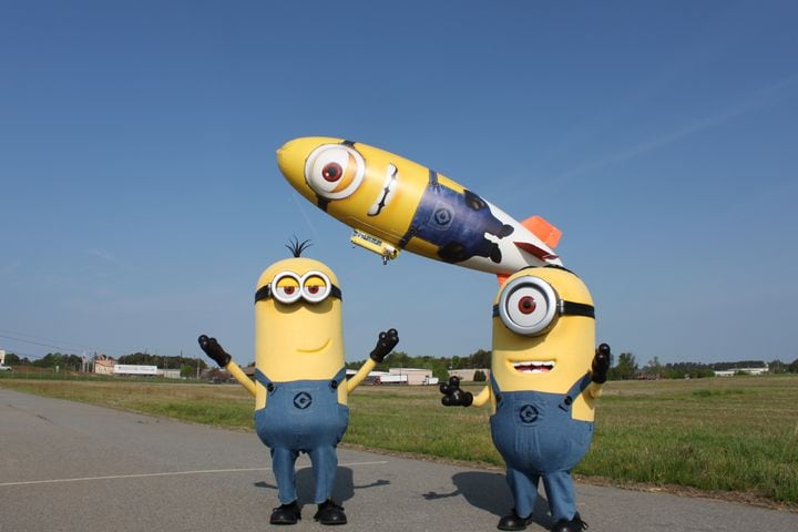 Despicablimp flies over Atlanta