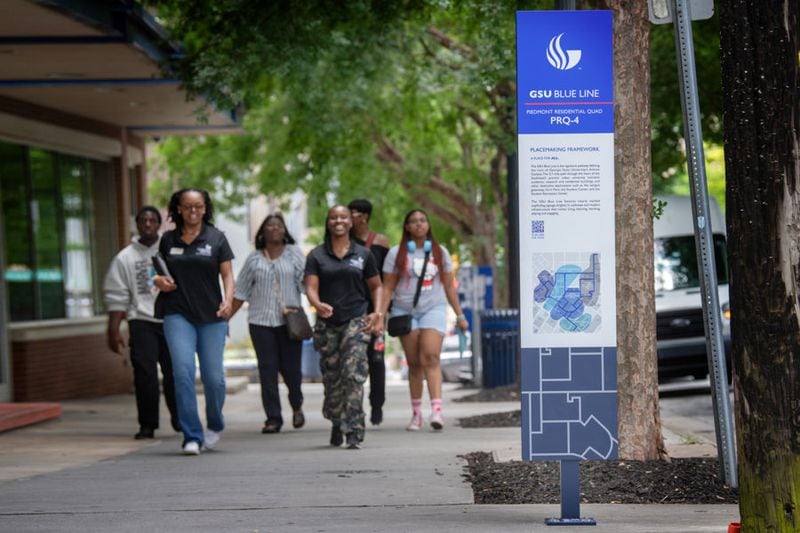 Georgia State University is unveiling a 3.7-mile signed walking path to connect the downtown Atlanta campus. (Courtesy of Georgia State University)