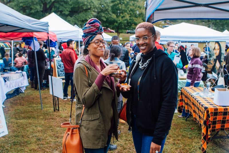 The smiles say it all at Adair Park's Porches & Pies Festival.