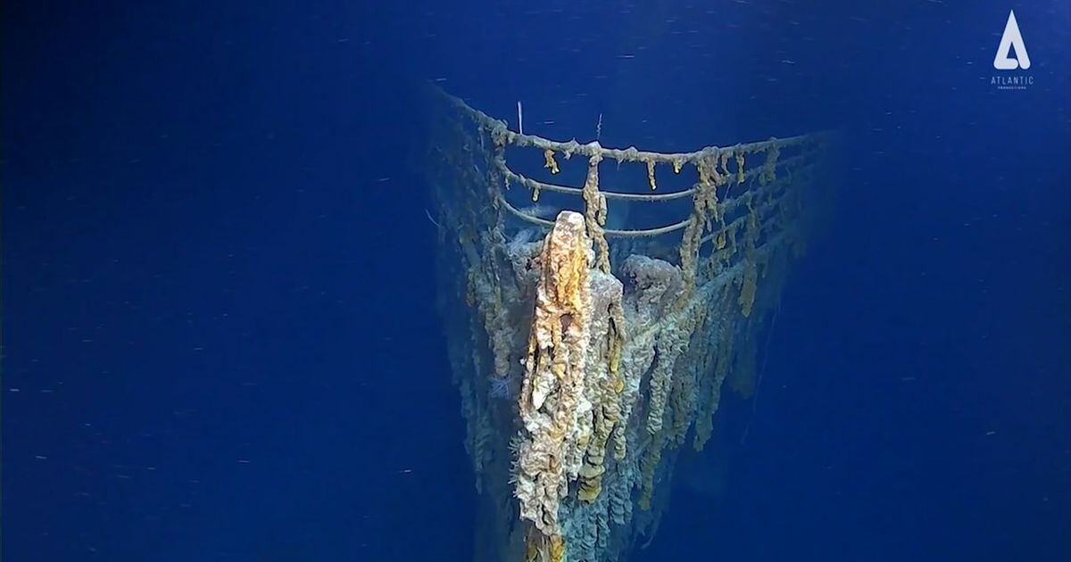 New footage of Titanic shows how much of the ship the sea has reclaimed