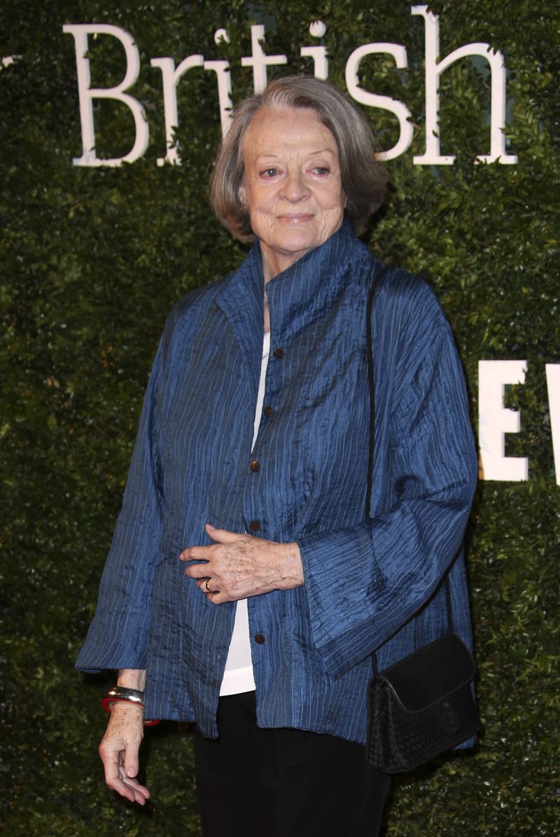 FILE - Actress Maggie Smith appears at the Evening Standard British Film Awards in London on Feb. 7, 2016. Smith, who won an Oscar for “The Prime of Miss Jean Brodie” in 1969 and won new fans in the 21st century as the dowager Countess of Grantham in “Downton Abbey,” has died at 89. (Photo by Joel Ryan/Invision/AP, File)